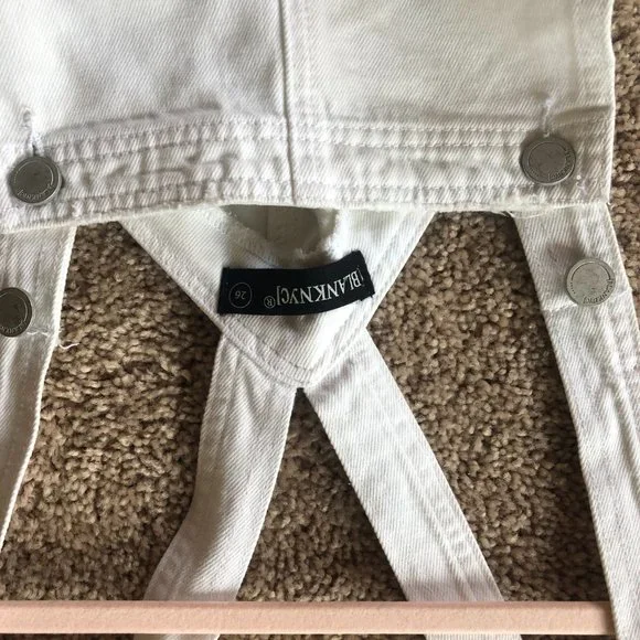 Blank NYC White Distressed Overall Dress - Picture 5 of 5